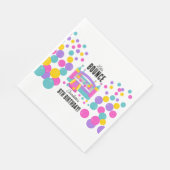 Serviette En Papier Jumping Bouncy Castle Girls Birthday Party (Coin)