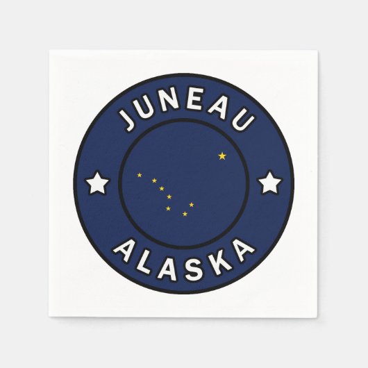Serviette En Papier Juneau Alaska (Devant)