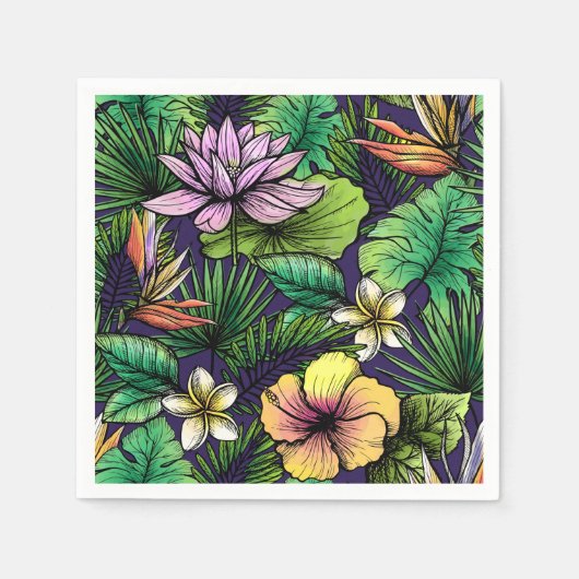 Serviette En Papier Jungle (Devant)