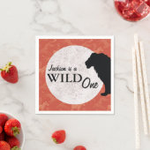 Serviette En Papier Jungle Africain Safari Lion Wild One (En situation)