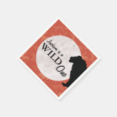Serviette En Papier Jungle Africain Safari Lion Wild One (Coin)