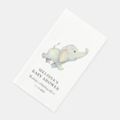 Serviette En Papier Jungle Animal Elephant Baby Shower (Coin)