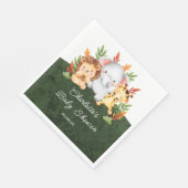 Serviette En Papier Jungle Animaux Baby shower papier serviettes (Coin)