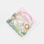 Serviette En Papier Jungle Animaux Filles Papier Baby shower serviette (Coin)