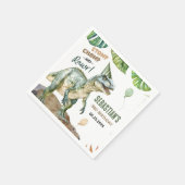 Serviette En Papier Jungle Dinosaur T Rex 3e fête d'anniversaire (Coin)
