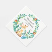Serviette En Papier Jungle Giraffe Baby shower papier serviettes (Coin)