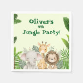 Serviette En Papier Jungle Party Custom Paper Napkins (Devant)