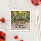 Serviette En Papier JUNGLE PARTY Gold Glam Poster de animal (En situation)