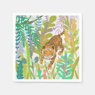 Serviette En Papier Jungle Roar - Tigre