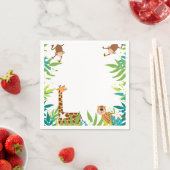 Serviette En Papier Jungle Safari Animaux Party Napkins (En situation)