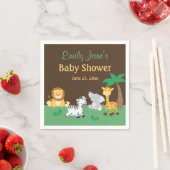 Serviette En Papier Jungle Safari Baby shower garçon serviettes (En situation)