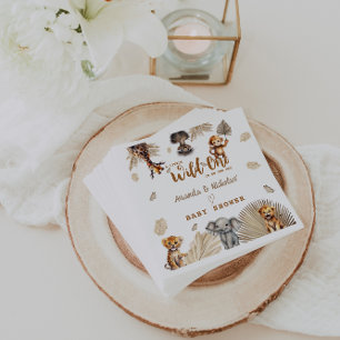 Serviette En Papier Jungle Safari Baby Shower Neutre