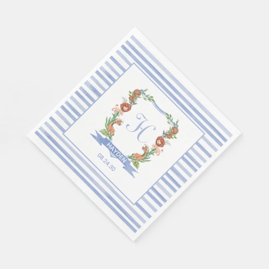 Serviette En Papier Jungle Safari Crest Boy Baby shower serviettes (Coin)