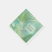Serviette En Papier Jungle tropicale Feuilles Réception de mariage mod (Coin)