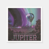 Serviette En Papier Jupiter Travel by Hot Air Balloon Bighty Aurora (Devant)