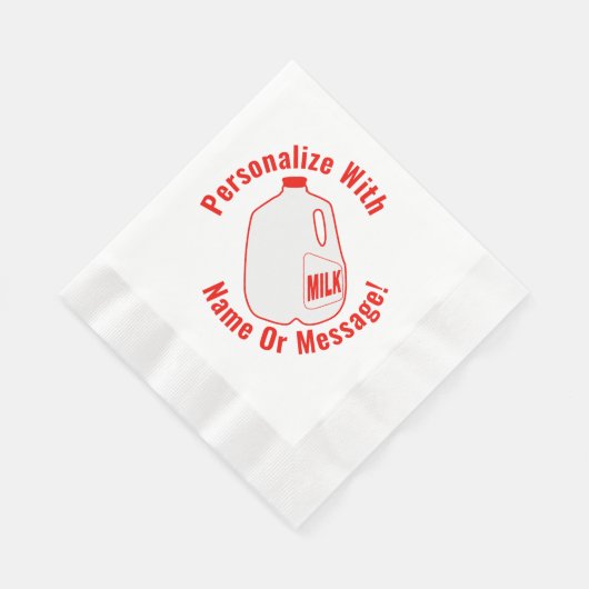 Serviette En Papier Jus de lait (Coin)