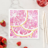 Serviette En Papier Jus Gem Texas Pink Grappe Partie Citrus (En situation)