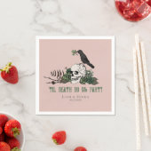 Serviette En Papier Jusqu'à ce que la mort gothique fête de douche de  (En situation)