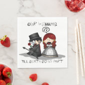 Serviette En Papier Jusqu'à ce que la mort nous sépare (En situation)