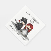 Serviette En Papier Jusqu'à ce que la mort nous sépare (Coin)