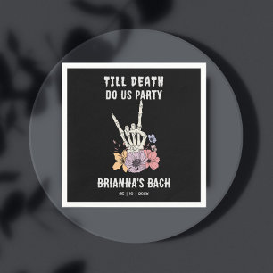 Serviette En Papier Jusqu'à ce que la mort nous sépare enterrement de 