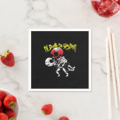 Serviette En Papier Jusqu'à ce que la mort nous sépare - Skeleton coup (En situation)