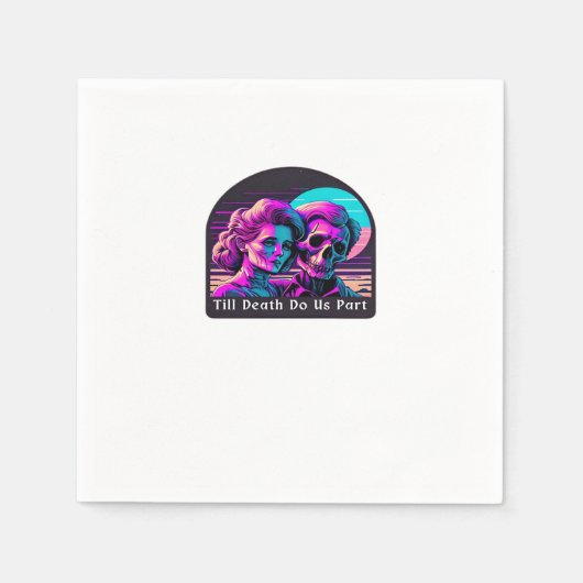 Serviette En Papier Jusqu'à ce que la mort nous sépare - Sloth et Soul (Devant)