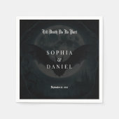 Serviette En Papier Jusqu'à la mort Chauve-souris romantique Lune Mari (Devant)