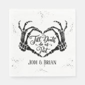 Serviette En Papier Jusqu'à la mort faisons-nous partie Mariage d'Hall (Devant)