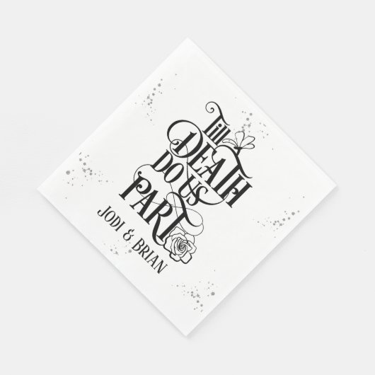 Serviette En Papier Jusqu'à la mort faisons-nous partie Mariage d'Hall (Coin)