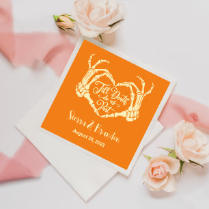 Serviette En Papier Jusqu'à la mort Faites-nous la fête Mariage person