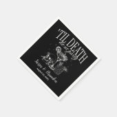 Serviette En Papier Jusqu'à la mort Faites-nous la fête Mariage person (Coin)