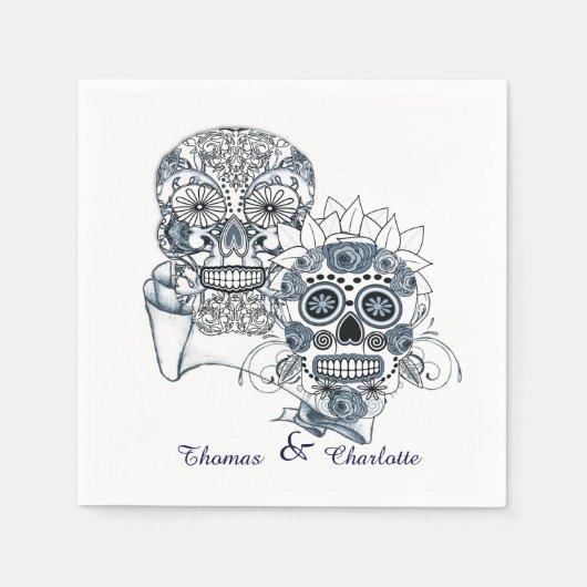Serviette En Papier Jusqu'à la mort nous faire partie de la mariée crâ (Devant)