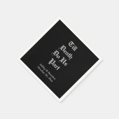 Serviette En Papier Jusqu'À La Mort Nous Part Napkin (Coin)