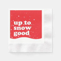 Jusqu'à la neige - Belle Napkin en papier de Noël
