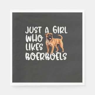 Serviette En Papier Just A Girl Who Likes Boerboels Classic T-Shirt