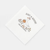 Serviette En Papier Just a Goose and Her Citrouille Classic T-shirt (Coin)