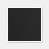 Serviette En Papier Juste code hexadécimal noir 000000 (Devant)