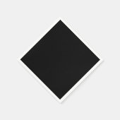 Serviette En Papier Juste code hexadécimal noir 000000 (Coin)