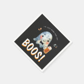 Serviette En Papier Juste ici pour les Boos | Fête d'Halloween (Coin)