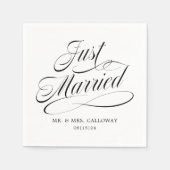 Serviette En Papier Juste marié (Devant)