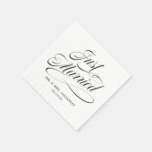 Serviette En Papier Juste marié (Coin)