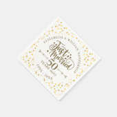 Serviette En Papier Juste marié 50ème anniversaire de Mariage (Coin)