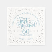 Serviette En Papier Juste marié 60ème anniversaire de Mariage (Devant)