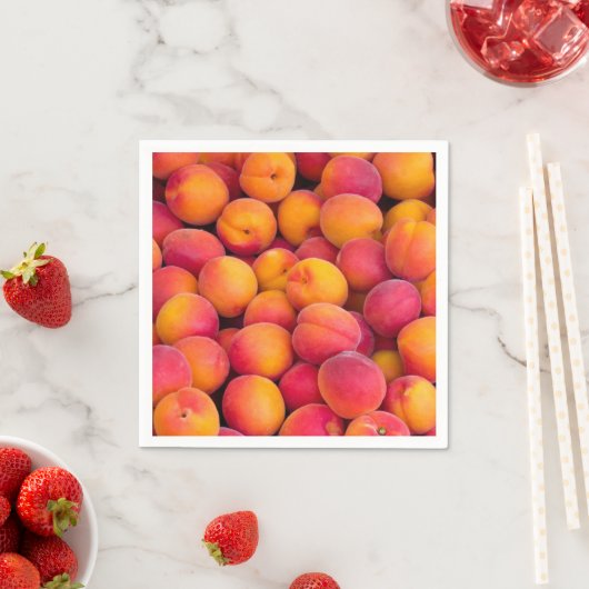 Serviette En Papier Juste Peachy (En situation)