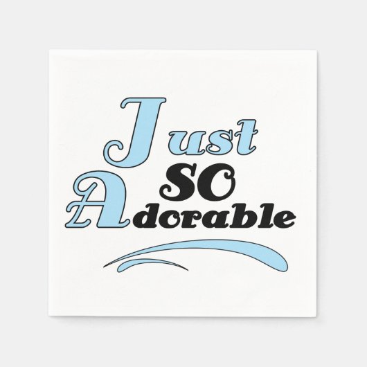 Serviette En Papier Juste si adorable (Devant)