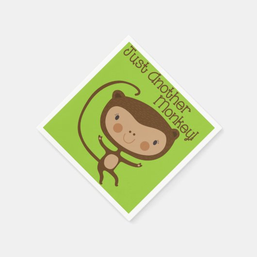 Serviette En Papier Juste un autre singe (Coin)