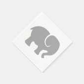 Serviette En Papier Juste un éléphant gris (Coin)