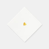 Serviette En Papier Juste un petit coeur d'or de l'amour (Coin)