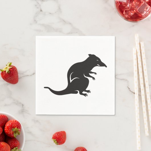 Serviette En Papier Juste un rat (En situation)